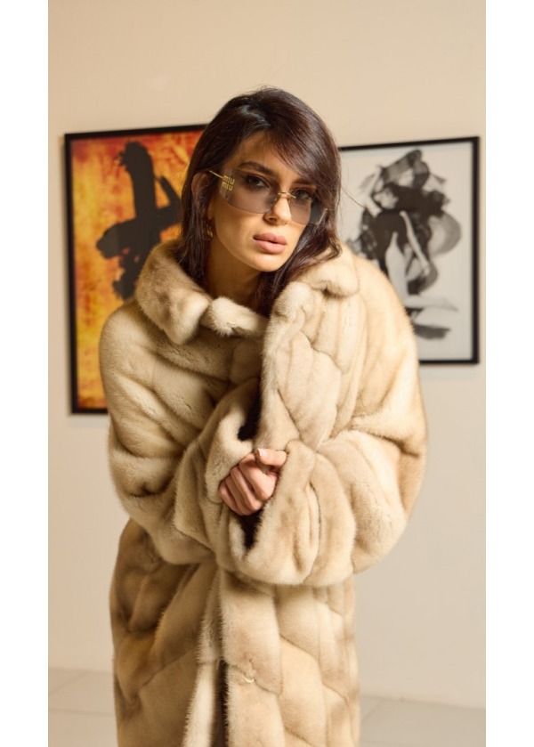 MİNK PEARL LONG COAT 